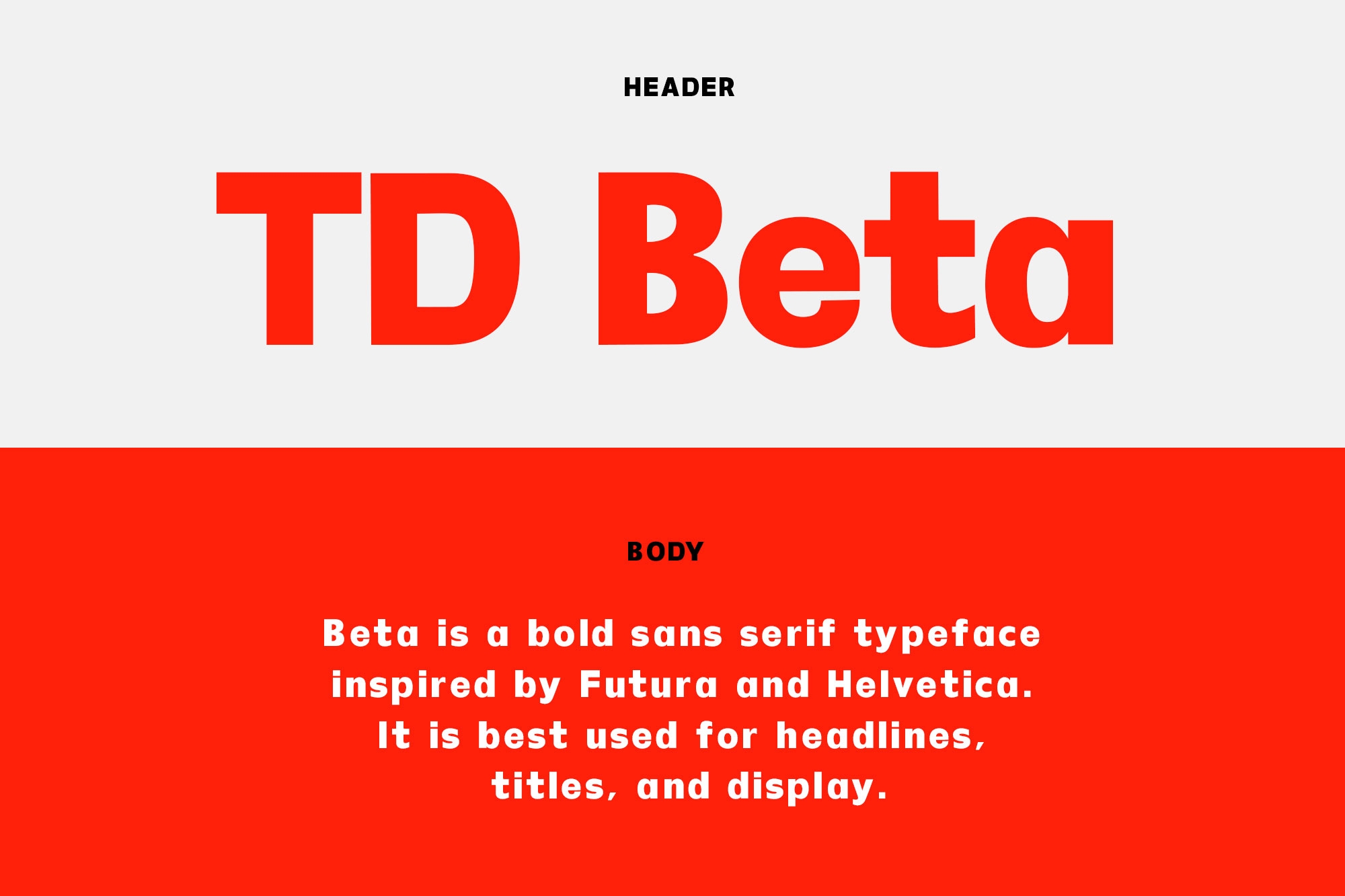 td beta intro