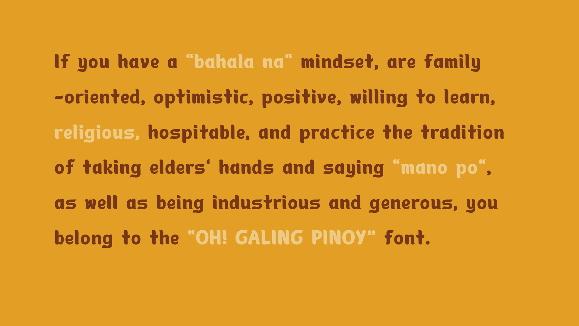 Filipino Font 