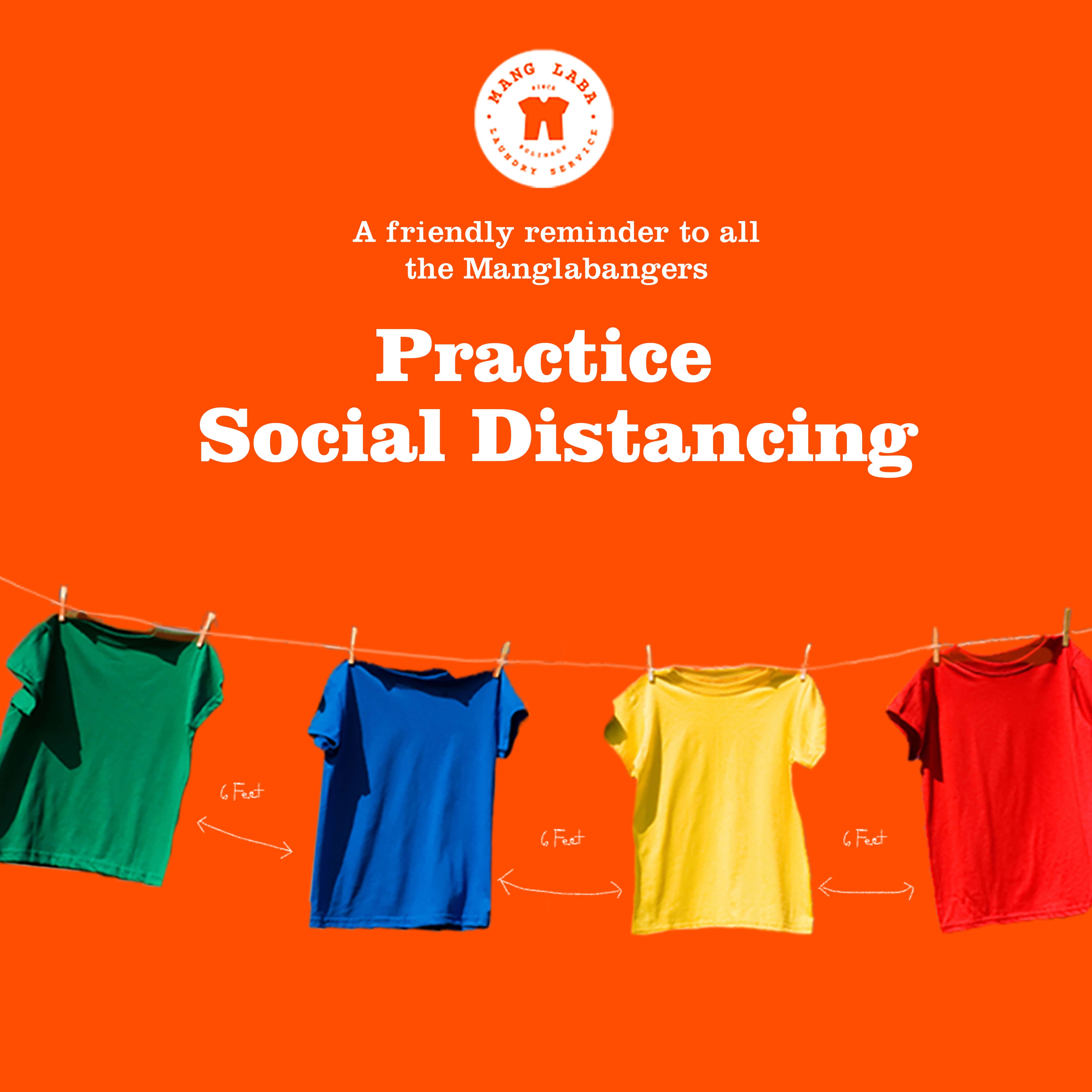 Manglaba Laundry Service - social distancing