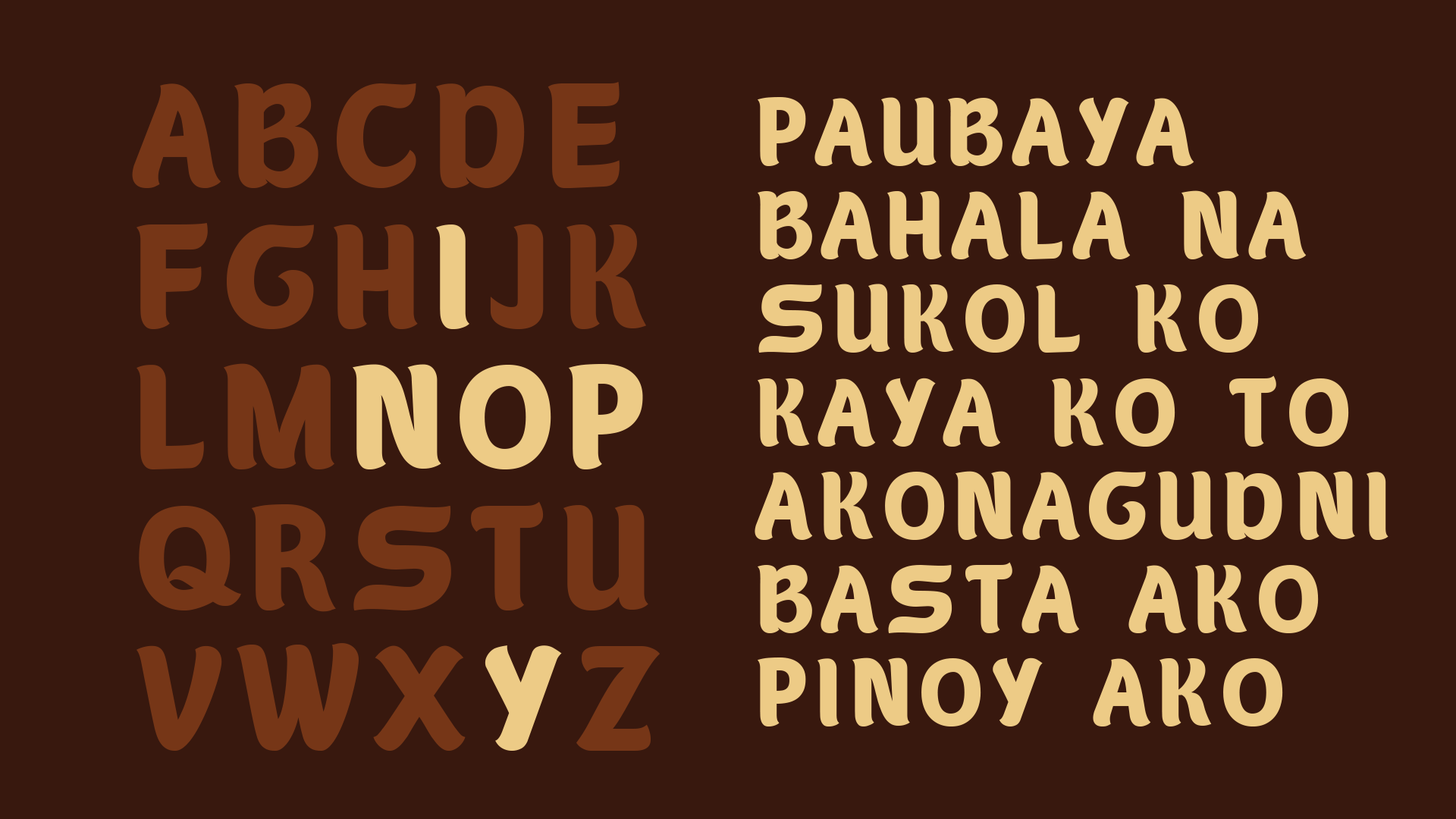 Filipino Font 