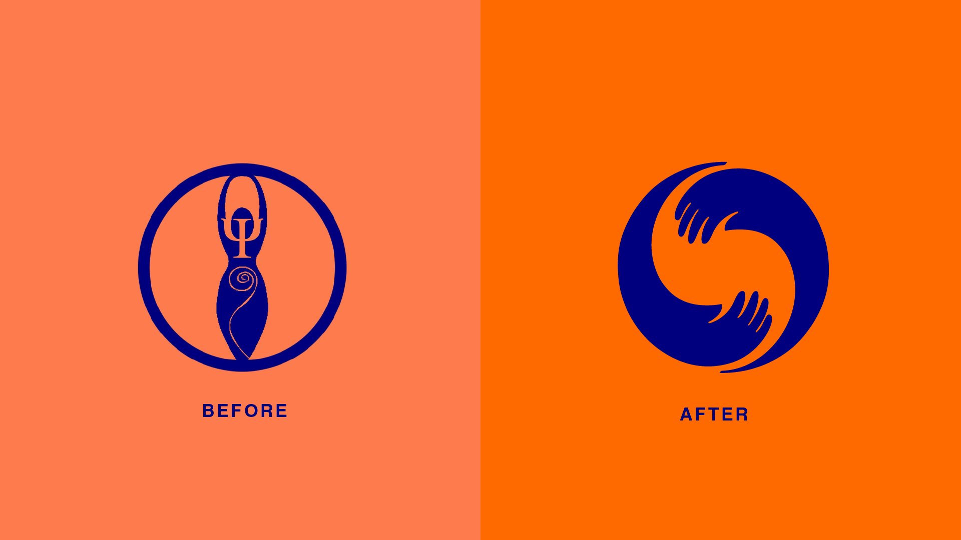 The Mystic Psychologist - Old and new | Before and After logo