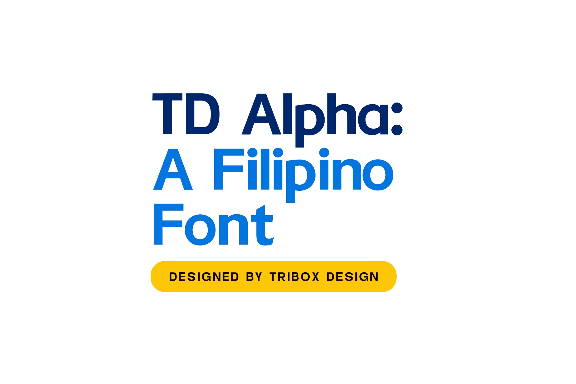 Tribox Design font